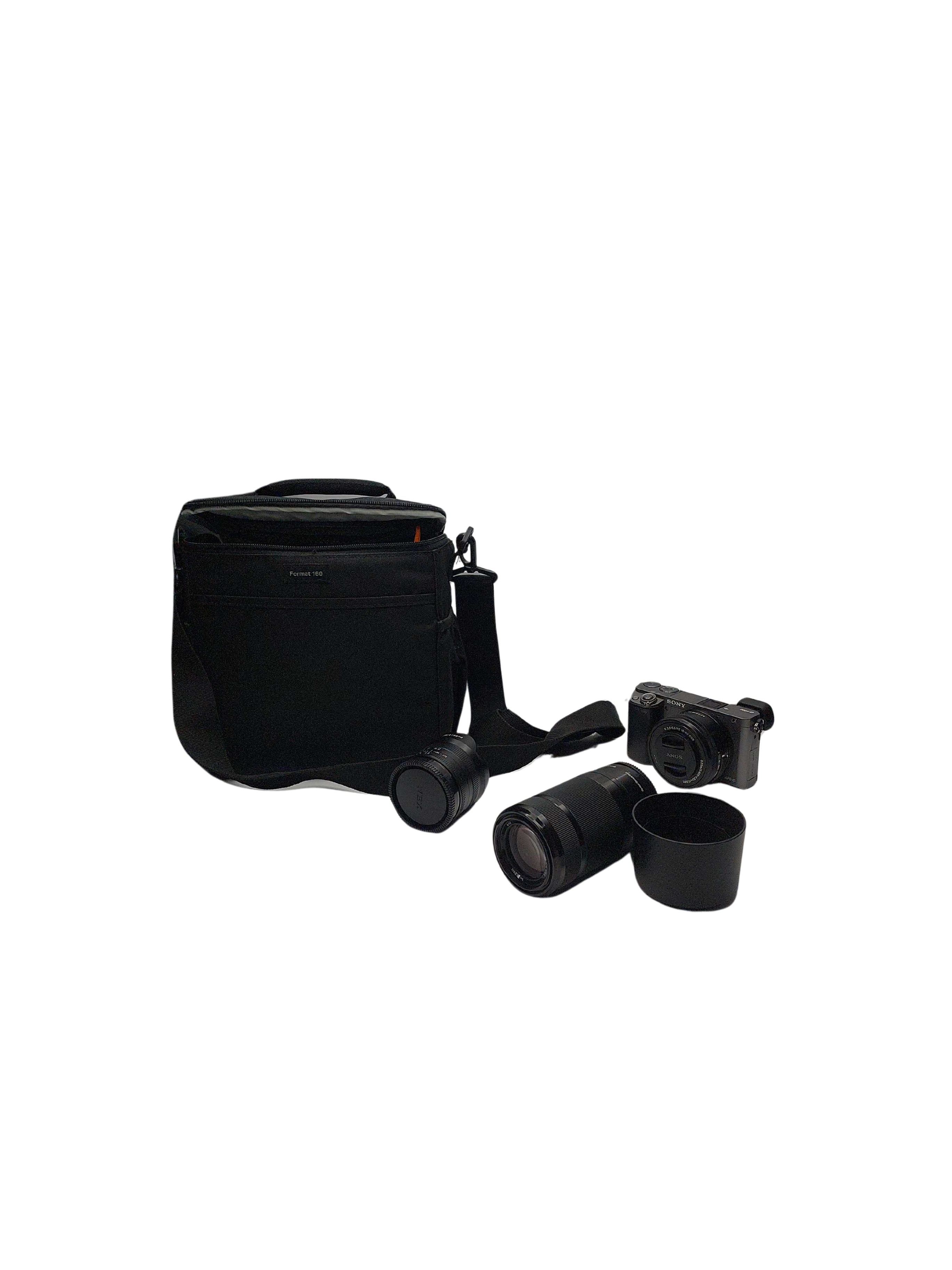 Sony Alpha ILCE-6000 Mirrorless Camera Silver with Lenses and Accessories (GB1429681)