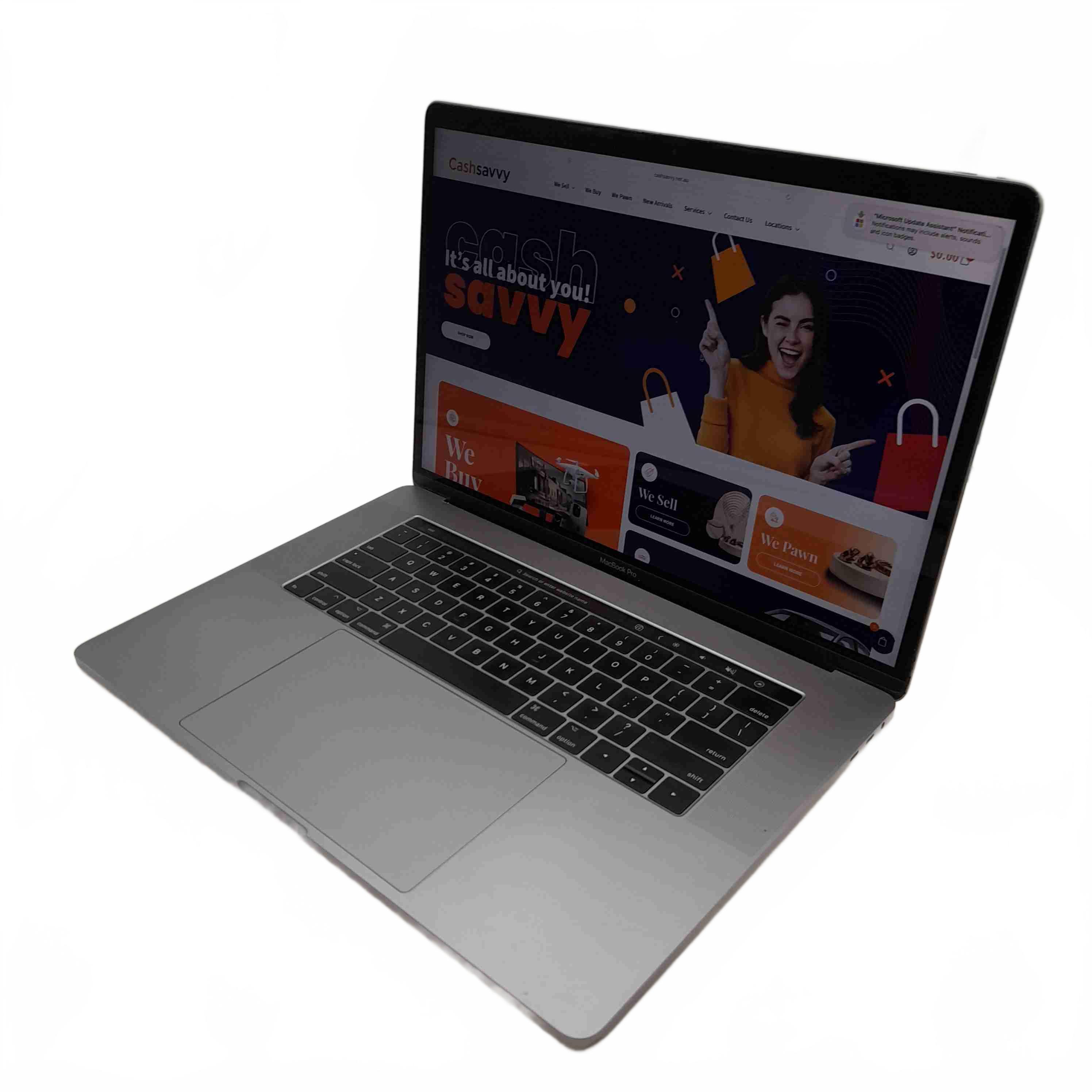 Apple MacBook Pro A1707 15.4-Inch 2017 Silver Laptop + Charger  (WL 1430259)