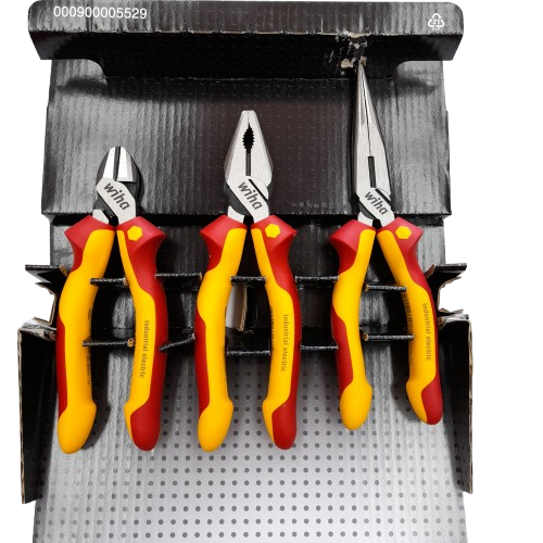 Wiha 3-Piece Industrial Electric Plier Set (MR)