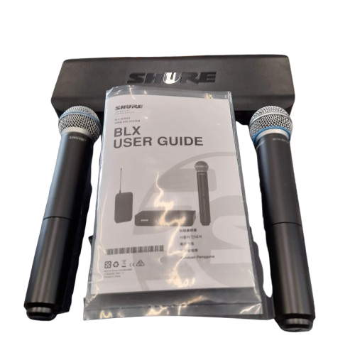 Shure Microphone Wireless Reciever BLX88 M17 With 2 Mics (GE)