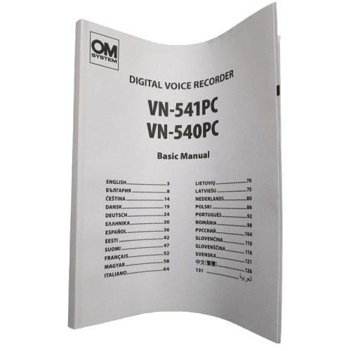 Om System Voice Recorder VN-541PC Black (LN)