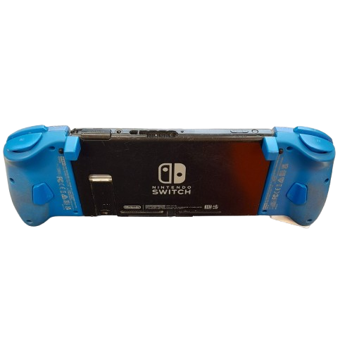Nintendo Switch Console – No Charger or Dock – With MegaMan Comfort Grip Joy-Con Attachments – Condition as Pictured