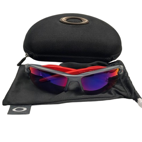 Oakley Flak 2.0 Sunglasses – Red/Grey With Case (NG1350211)