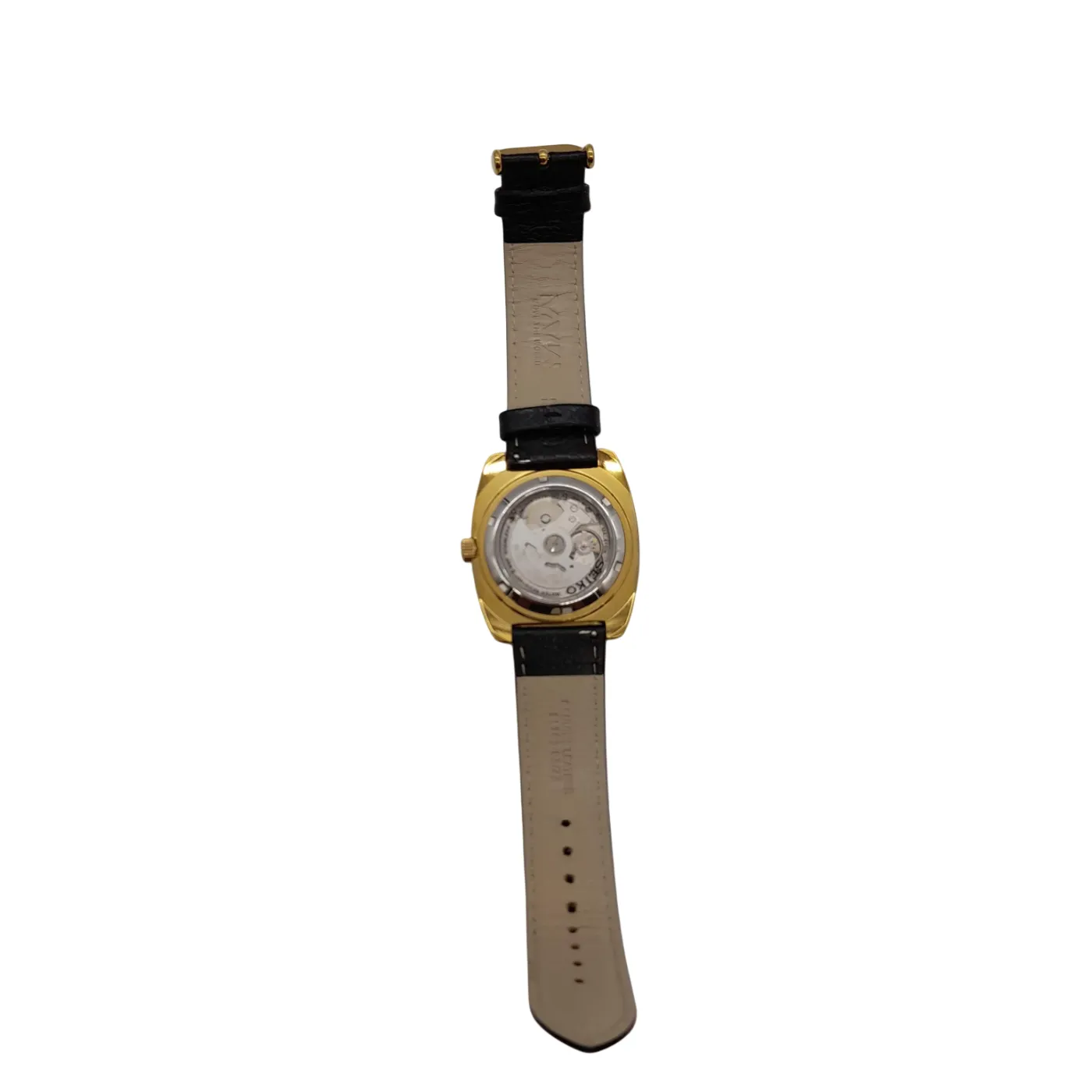 Seiko 7S26-04VO Men’s Automatic Watch with Black Leather Band (WL 1400526)