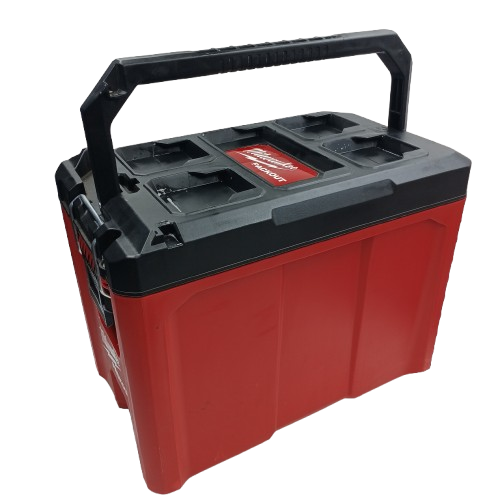 Milwaukee Packout Compact Tool Box 48228422, Red, Good USED Condition, No Internal Dividers (NA)