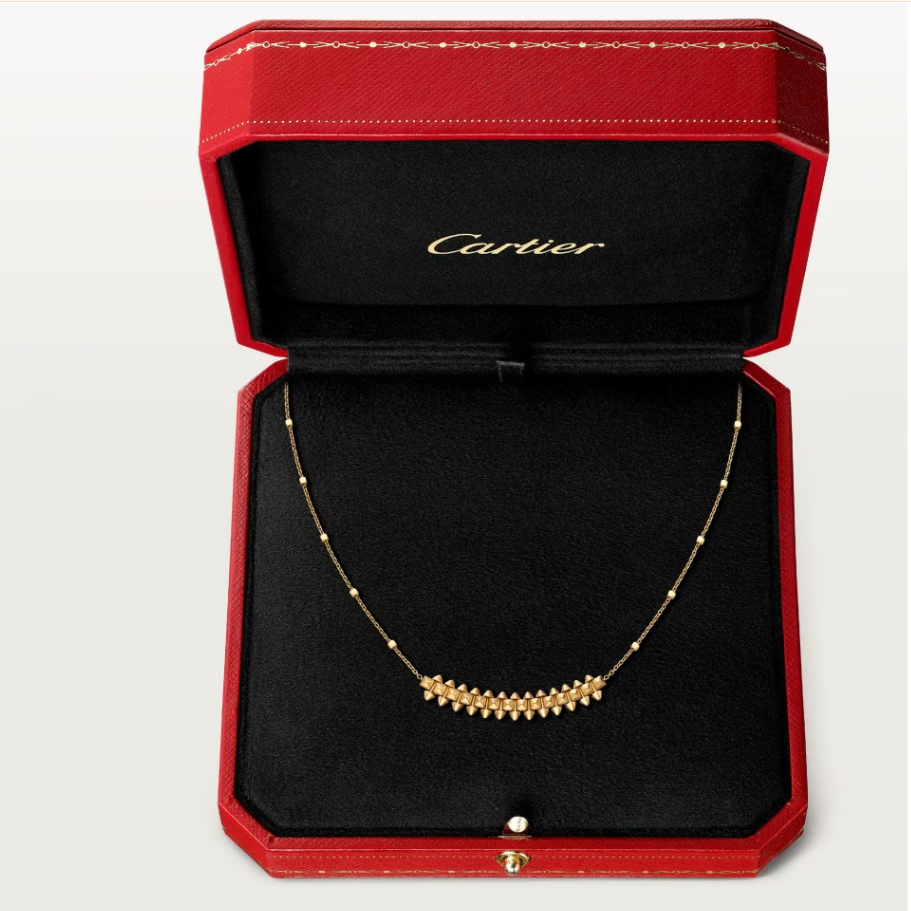 Ladies 18ct Yellow Gold Clash De Cartier Small Chain Necklace 7.8gms (1422355) (NA)