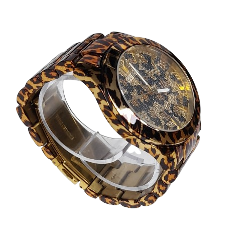 Guess W0001L2 Ladies Fierce Animal Print Watch No Box