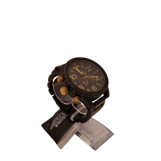 MENS BLACK NIXON WATCH V51-30 Chrono (JN)