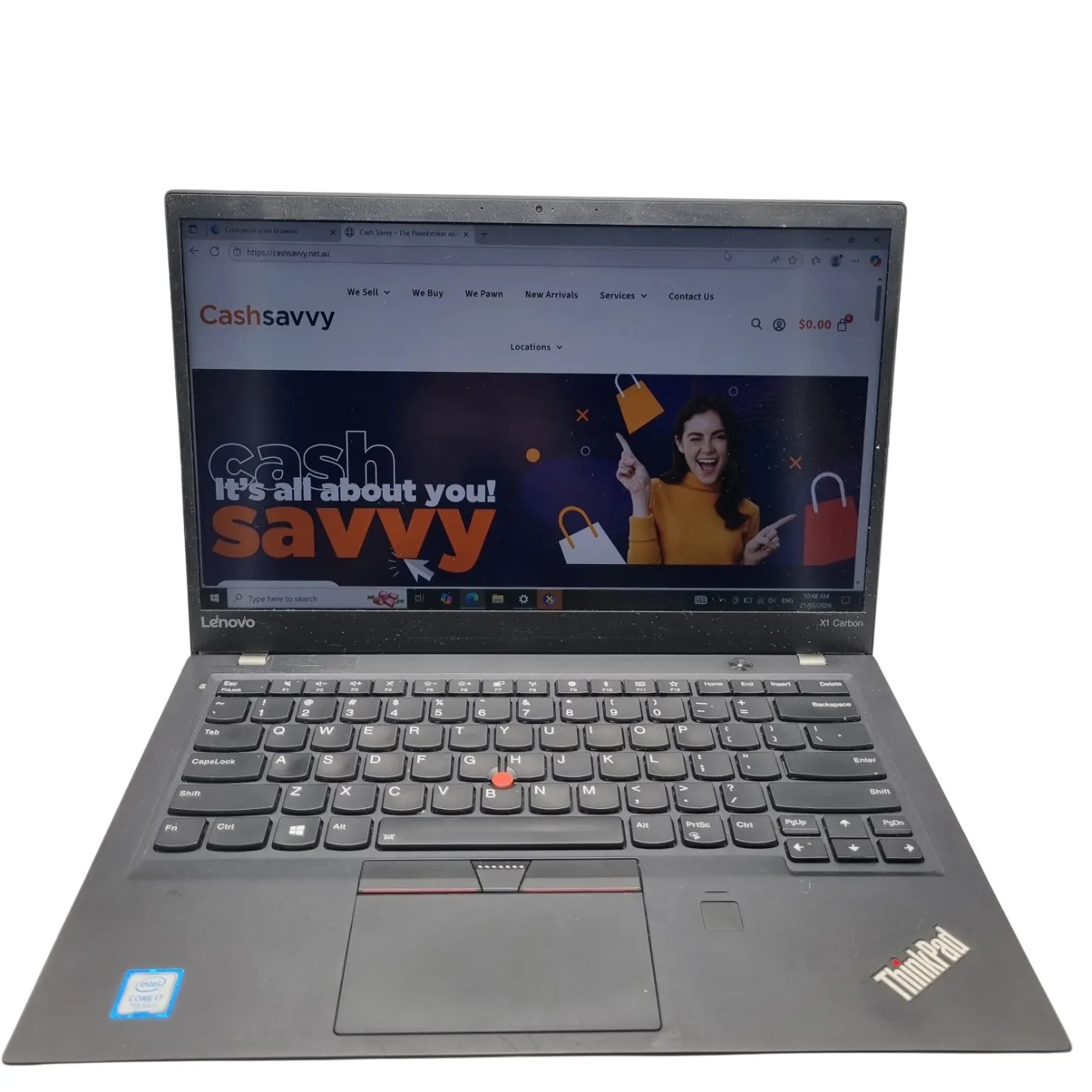 Lenovo ThinkPad X1 Carbon Laptop *No Charger* (WR 1366305)