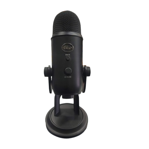 Logitech Blue Yeti Black Out Professional USB Microphone, Black, Good Condition, With Box No USB Cable