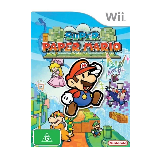 Super Paper Mario For the Nintendo Wii – In Case + Manual (CP)