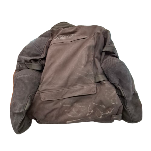 RST Motorcycle Jacket 2192 Black Canvas – Size UK 48 / EU 58 (2019 Model) (JN)