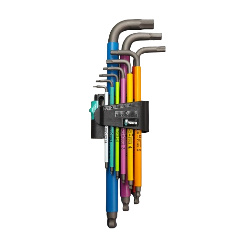 Wera Multicolour Hex plus Ball End Metric L-Key Clip Set New In The Box (MR)