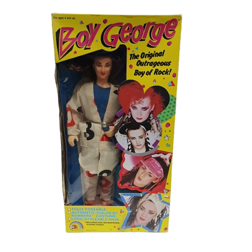 Boy George Vintage Doll & Clothing Shoes #7700 Outrageous Boy Of Rock 1984 – Overall Good Condition,Box Has Some Wear (CP)