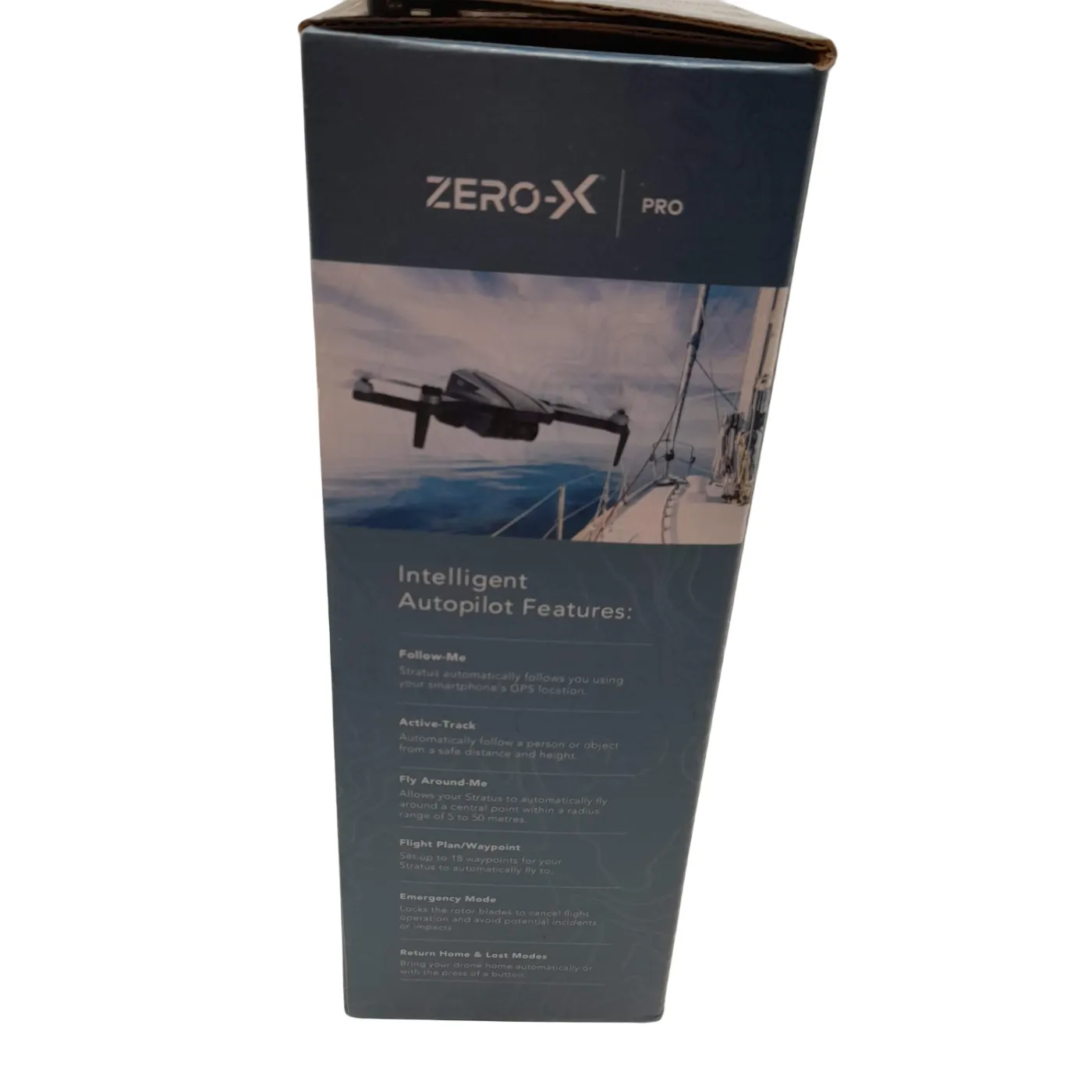 Zero-X Stratus 4K Foldable Drone Grey Black With Remote + Charger + Case +SD Card In Box (WL1424084)