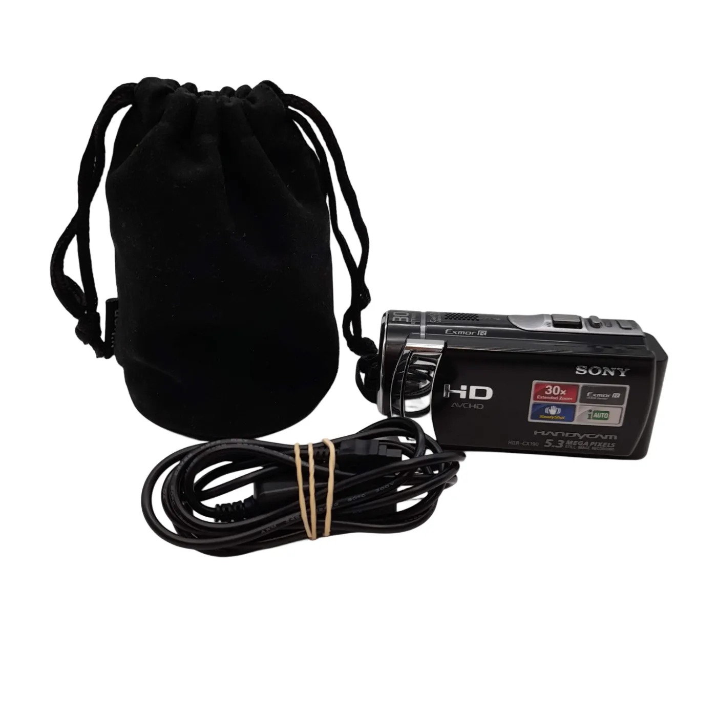 Sony HDR-CX190 Handycam High Definition Camcorder + Soft Case & Charger (WL 1424329)
