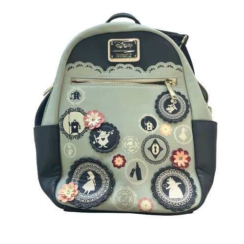 Disney LoungeFly Green Alice In Wonderland Mini Backpack (MK)