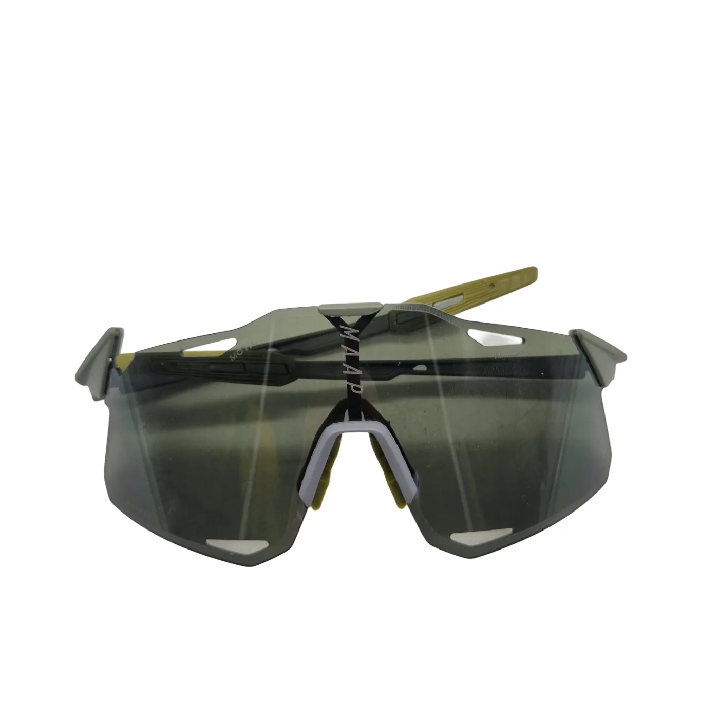 MAAP x 100% Hypercraft Sunglasses – Forest Green + Case + Bag + 2 Spare Lenses (WR 1354829)