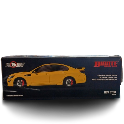 Biante Diecast Car HSV GTSR Heron Yellow, In Box (LE)