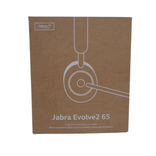 Jabra Evolve2 65 Stereo Bluetooth Headset with Accessories and Box Like New (LN)
