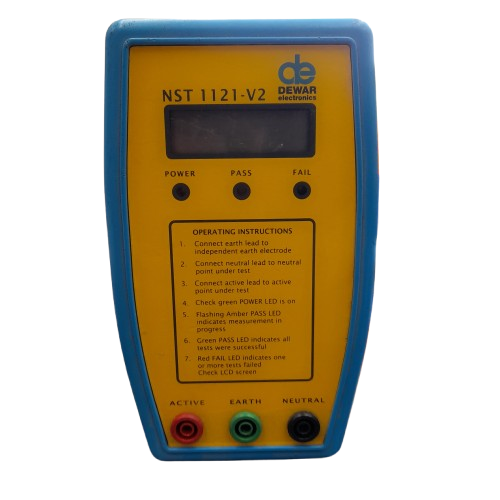 Dewar NST M1121-V2 Neutral Supply Tester with Test Leads (MR)