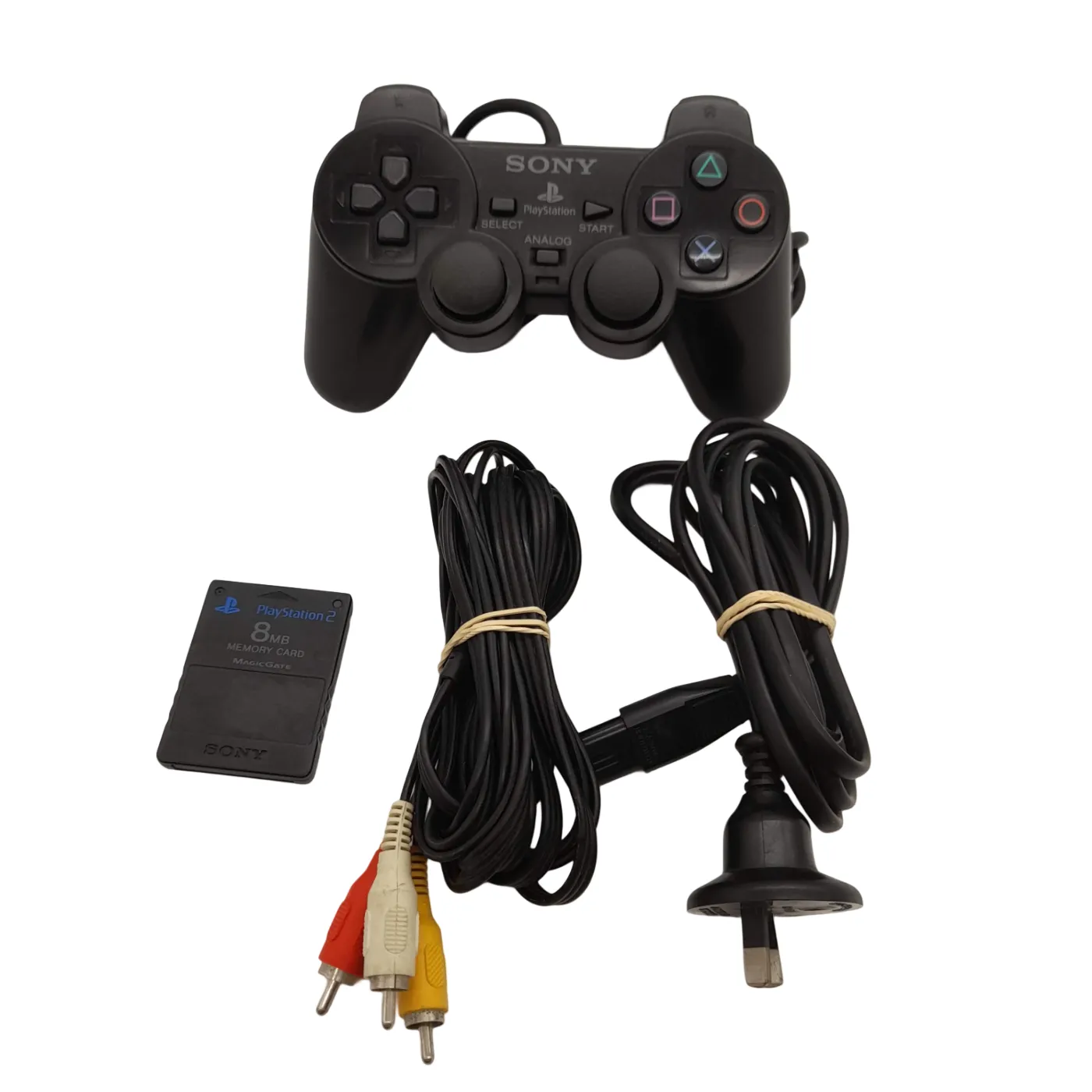 Sony PlayStation 2 Slim Console Black + Cords + Power + Controller (PS2 Slim) (WL)