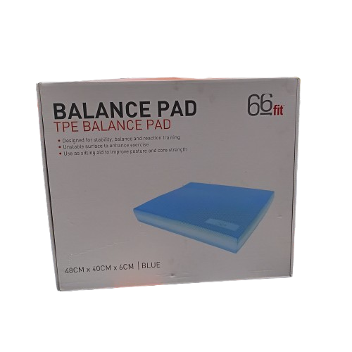 66FIT TPE Balance Pad 48cm x 40cm x 6.2cm, Like New In Box (NA)