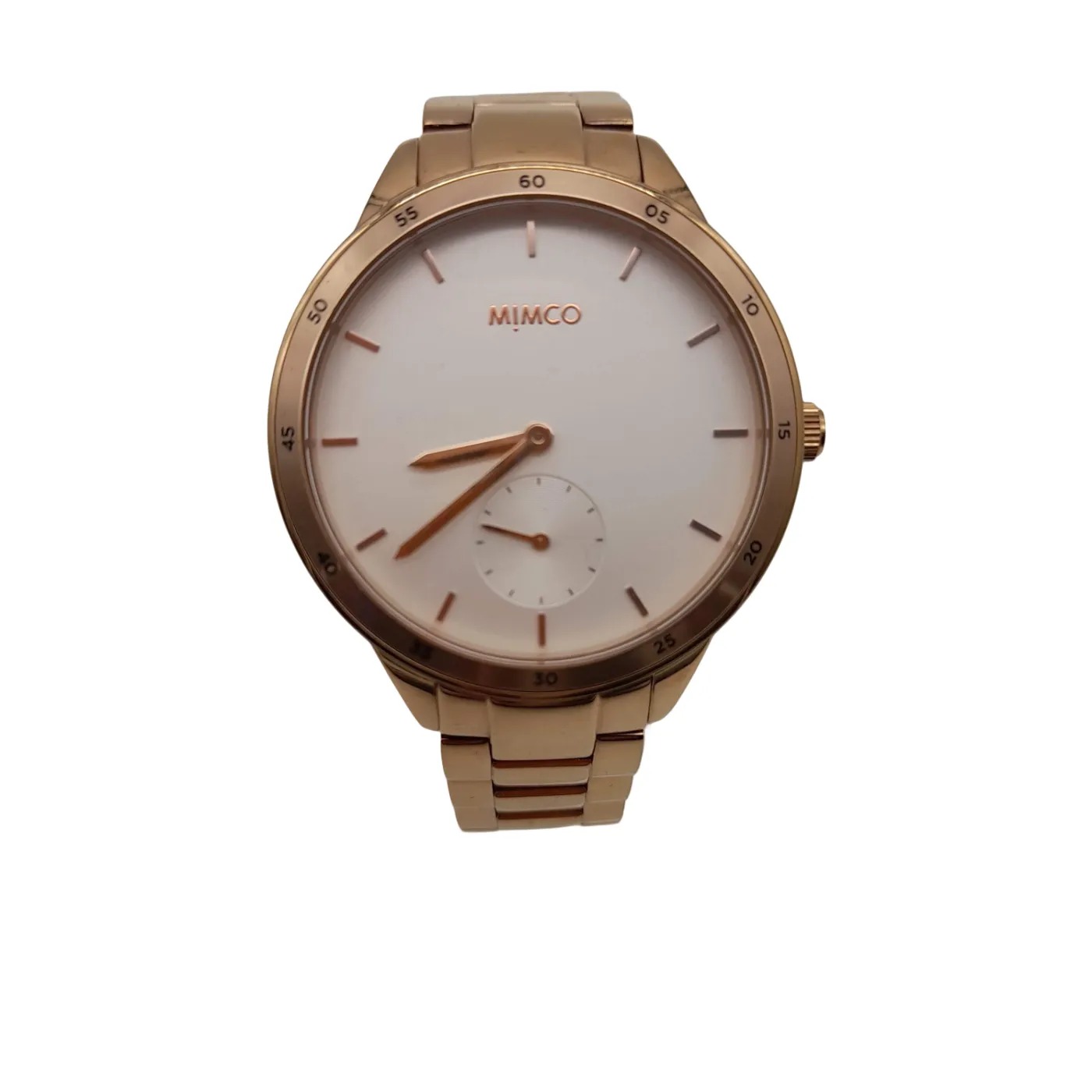 Mimco Timepeace Gold Stainless Steel Band Analogue Watch With Box (WL1417374)