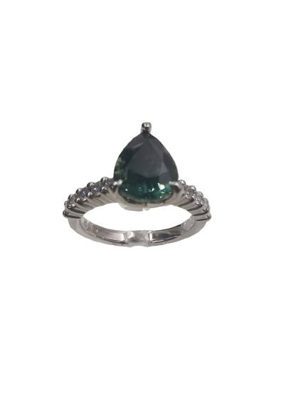 Ladies Platinum 11 Stone Sapphire + Diamond Ring, 3.05CT Australian Sapphire, 0.30ct Diamonds, Size L/52 Valued At $8850 With Valuation Certificate (NA)
