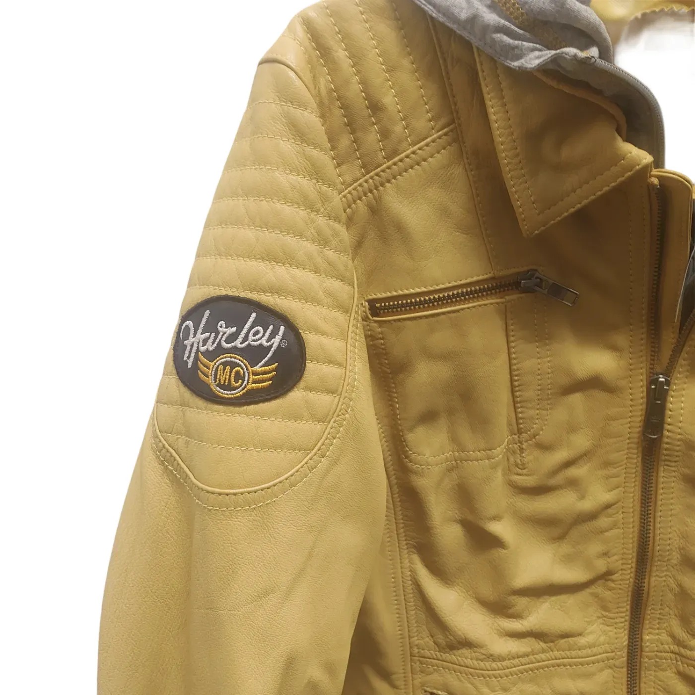Harley Davidson Leather Jacket 2 In 1 Yellow Ladies (1419207) (GB)