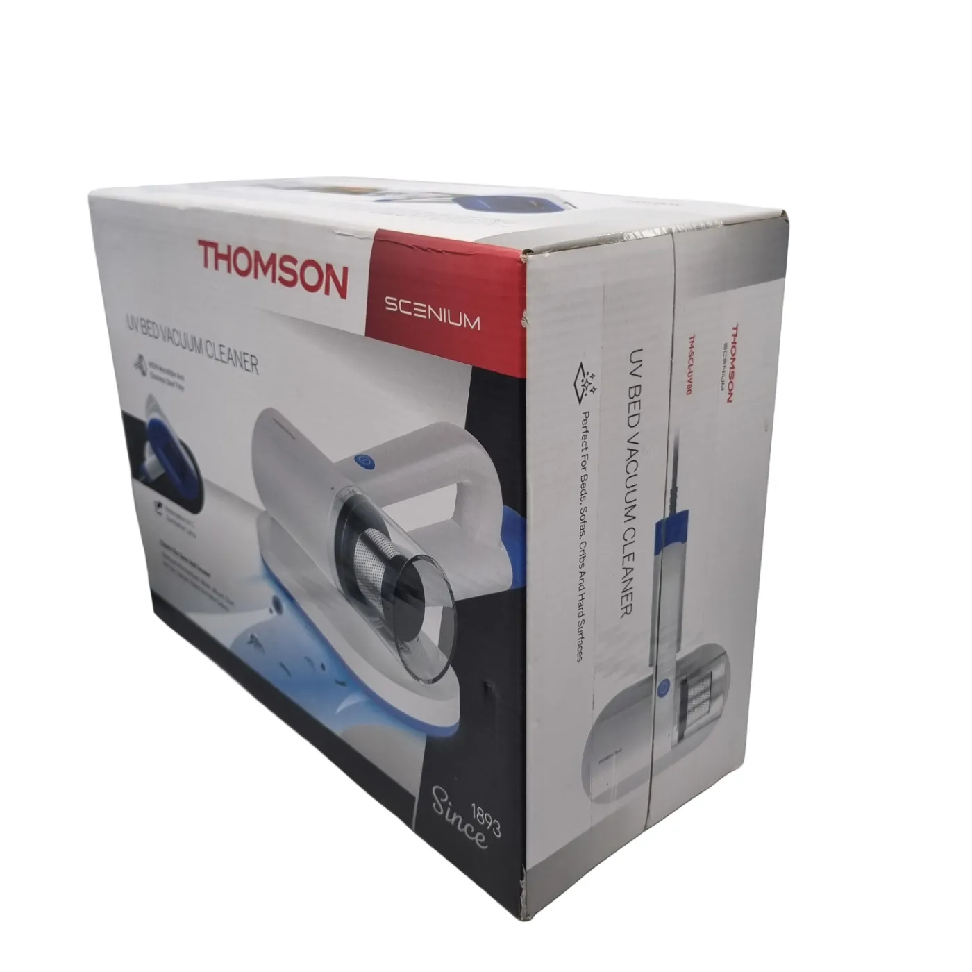 Thomson Scenium TM-SCL-UV80 White UV Bed Vacuum Cleaner  In Box (WR 1405296)