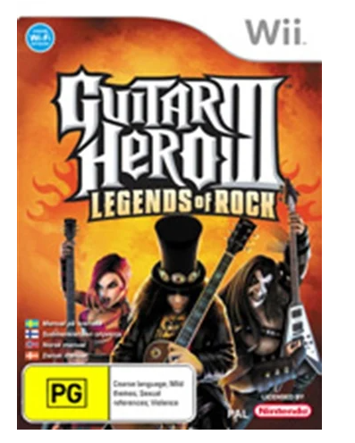 Guitar Hero 3 Legends Of Rock Nintendo Wii Game (CP)