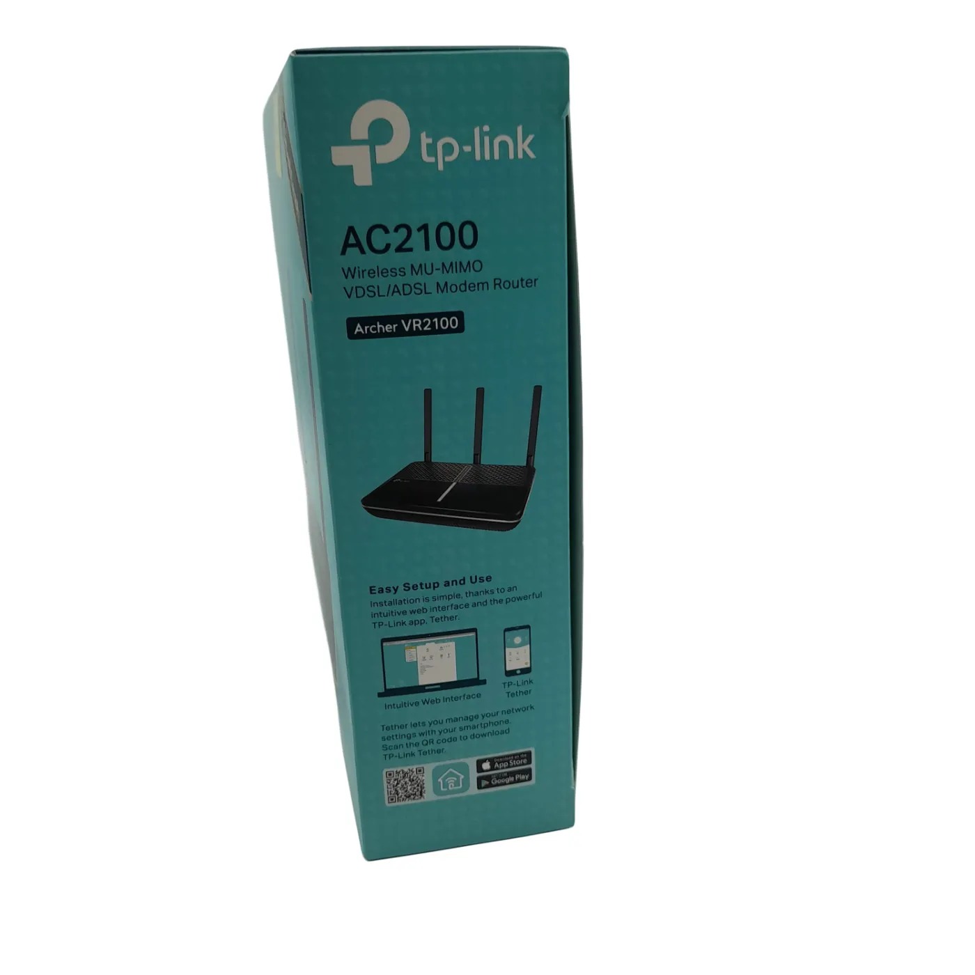TP-LINK Archer VR2100 AC2100 Wireless MU-MIMO VDSL/ADSL Modem Router *As New* in Box With Power (WL1414069)