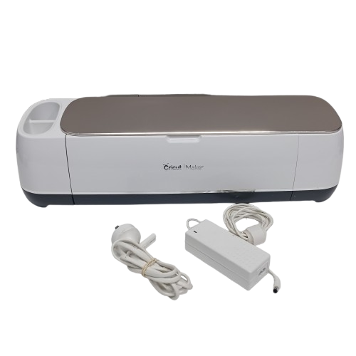 Cricut Maker CXPL301 White Cutting Machine + Pictured Accessories + Power (CP)