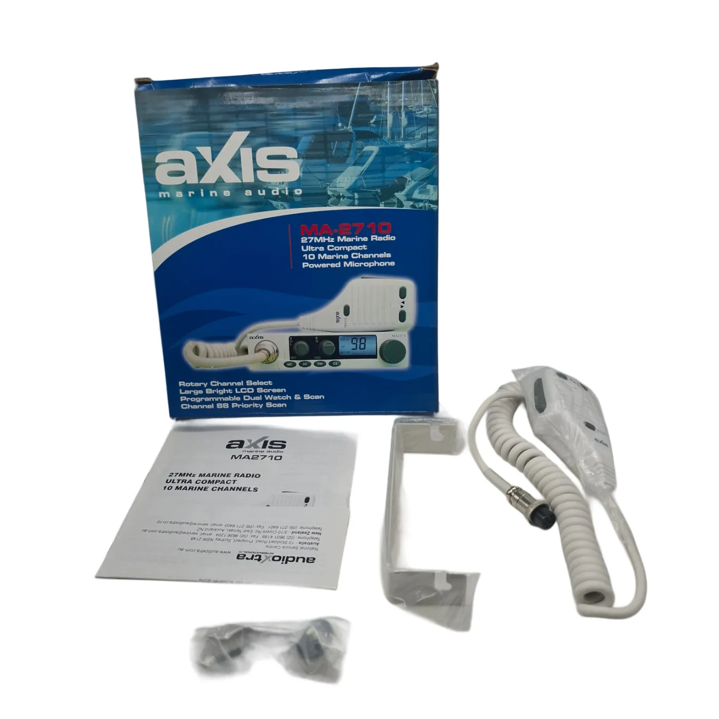 AXIS MA-2710 Marine Radio + Box + Bar  (WR1400067)