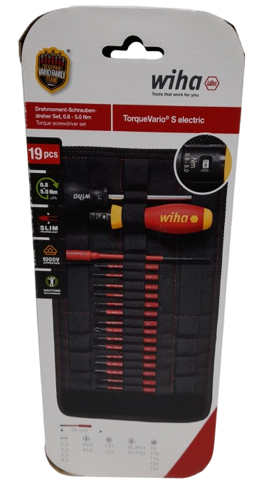 Wiha 36791 18Pce 0.8-5.0Nm Mixed Torque Screwdriver Set Like New