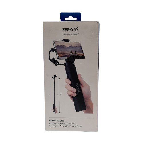 Zero-X Power Xtend Action Camera and Phone Extension Arm ZXM-ACZ02 In The box (LN)