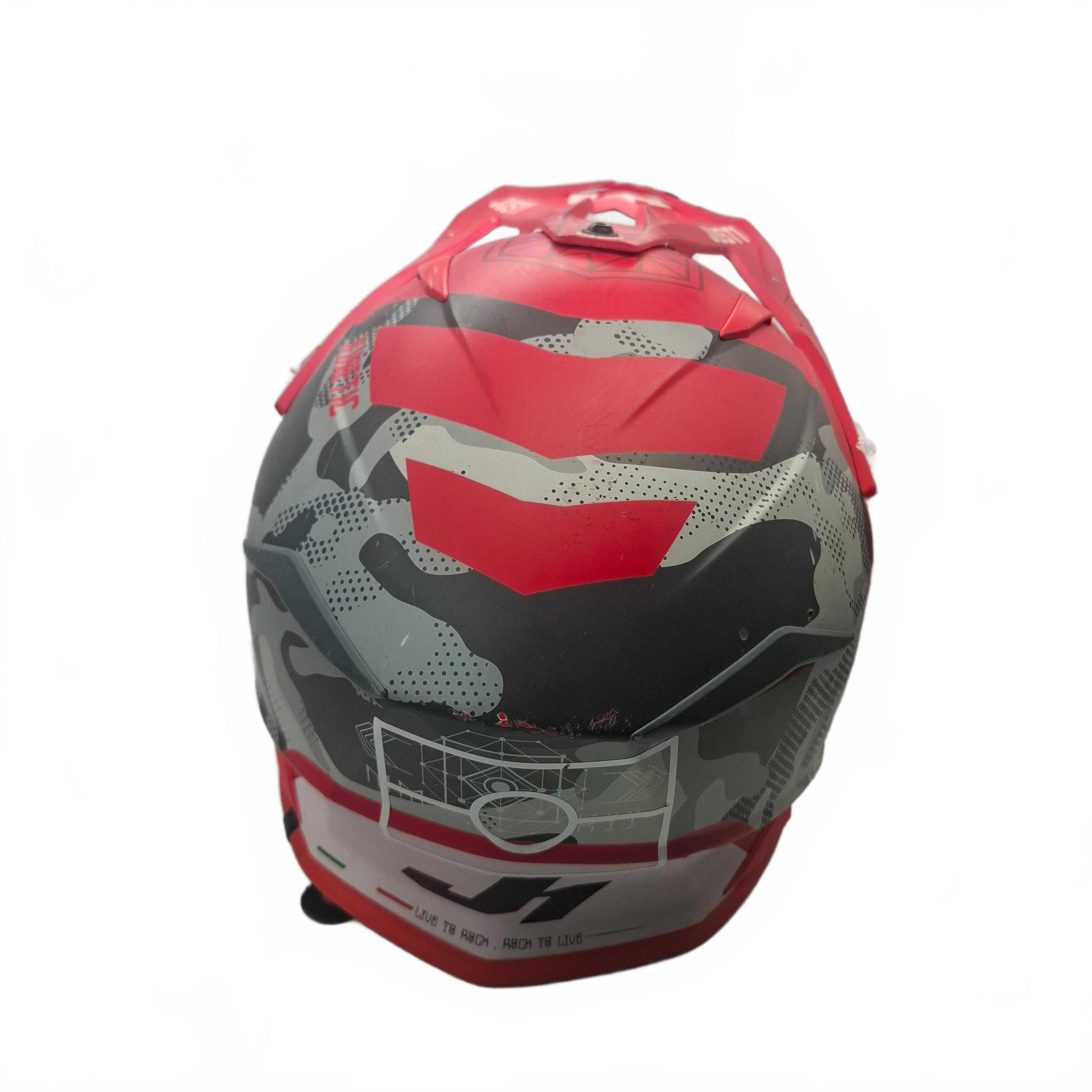Just1 Helmet J39 Parry Black Texta Red Model J39 (WR1427986)