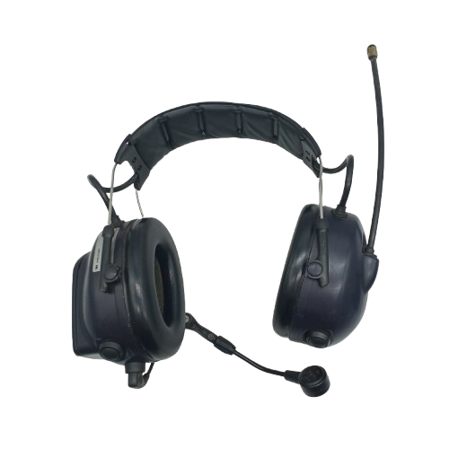3M UU010265963 (MT73H7A4310WS6AZ) PELTOR 2-Way Class 5 LiteCom Plus Headband Earmuffs, Dark Blue, USED Condition, With Manual, Hygiene Kit, Li-Ion Battery, Mic Protector, USB Cable, USB Wall Adaptor (WR)