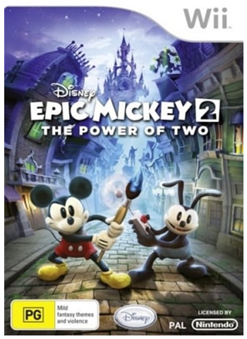 Epic Mickey 2: The Power of Two Nintendo Wii Good Condition with Case and Manual (LN)
