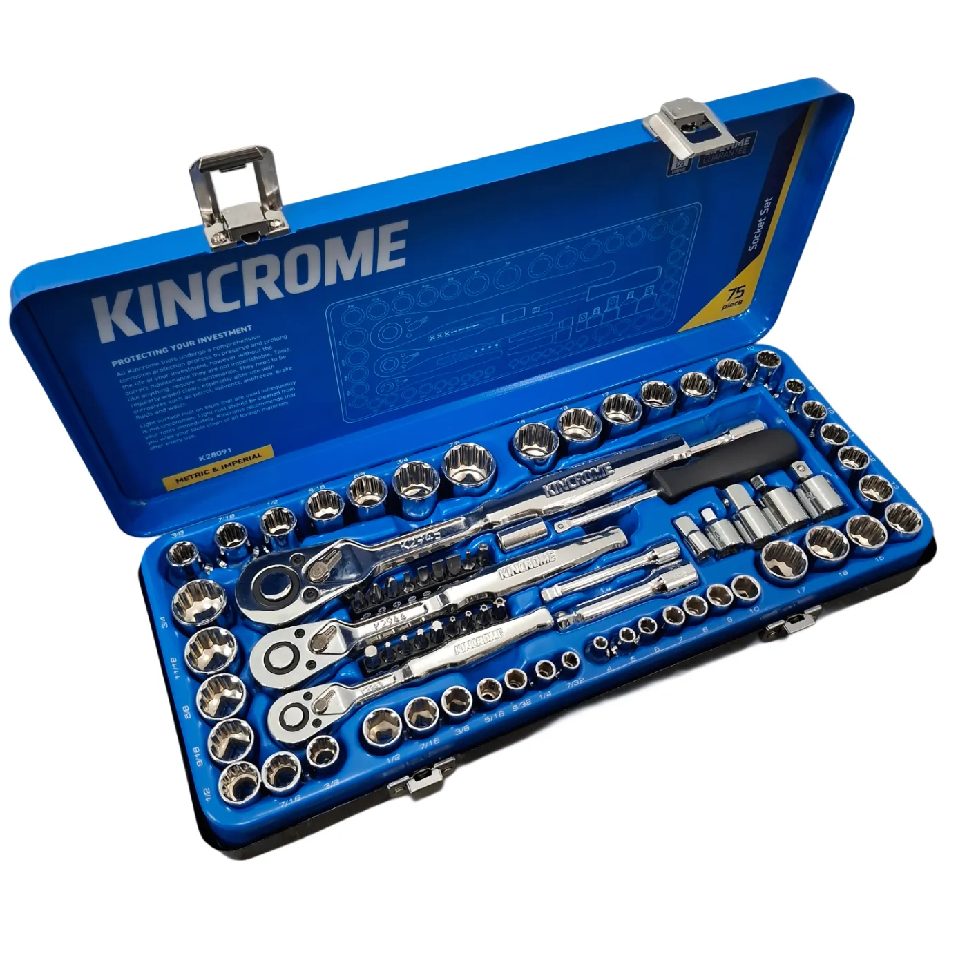 Kincrome Socket Set K28091 Silver (WR 1420845)
