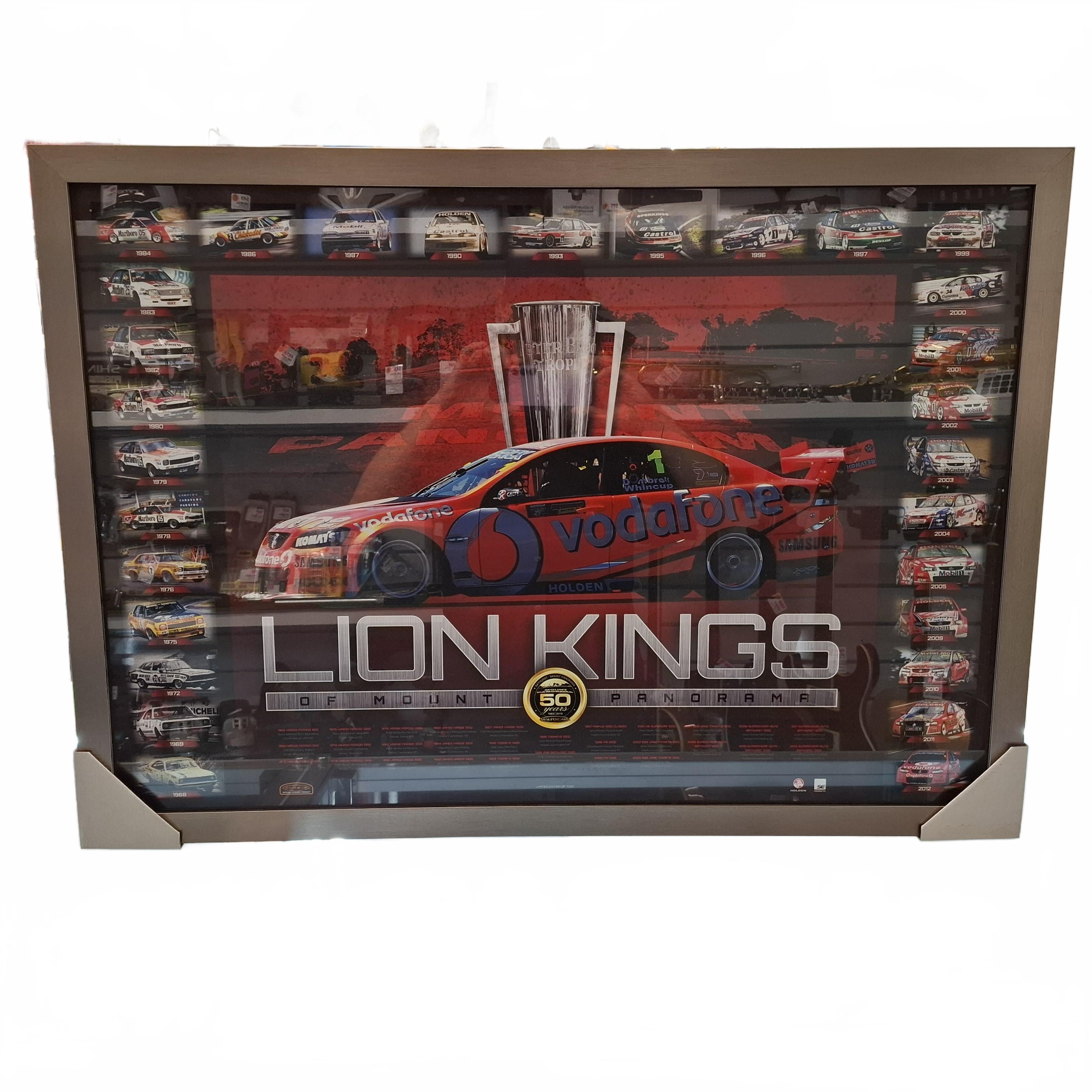 Lion Kings Of Mount Panorama Peter Brock Framed Print 224 Of 1000 (JN)