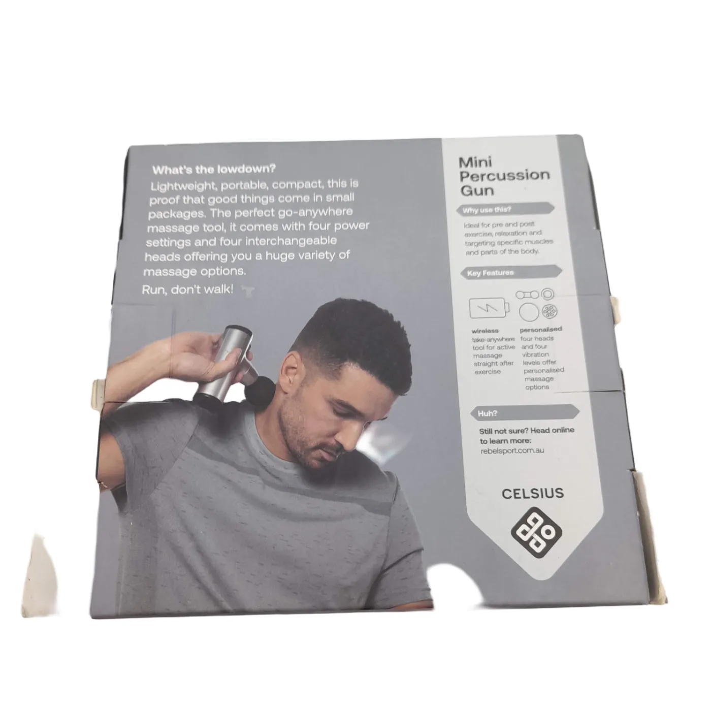 CELSIUS Massage Gun ZF-MSG White (WR)