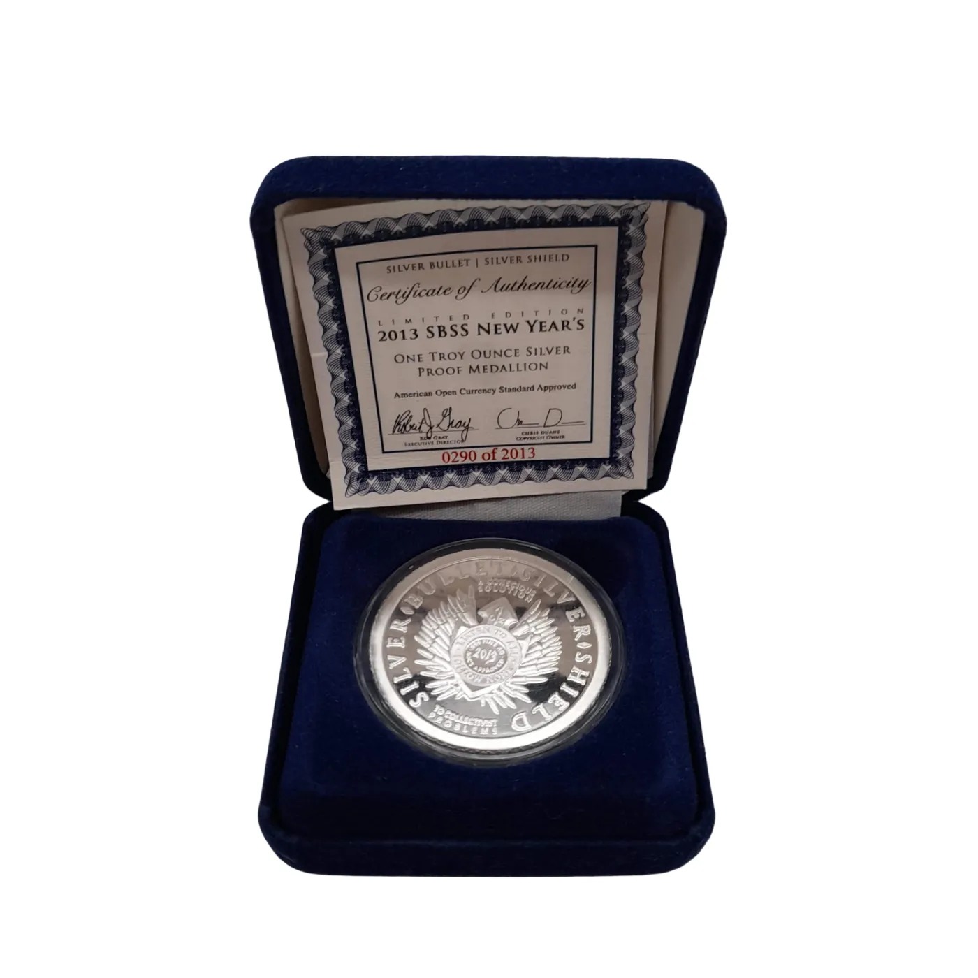 2013 SBSS New Year’s Proof Coin 1oz Silver (WL 1407634)