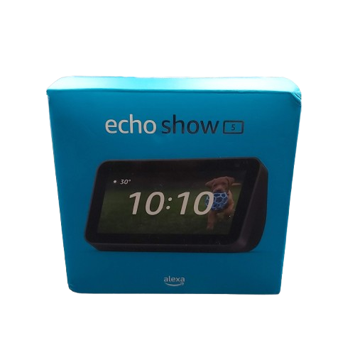 Amazon Echo Show 5 With Alexa Black With Box and Power Supply