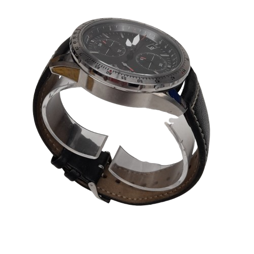 Hugo Boss HB.424.1.14.3527 Men’s Chronograph Pilot Edition Watch with Black Leather Strap (MR)