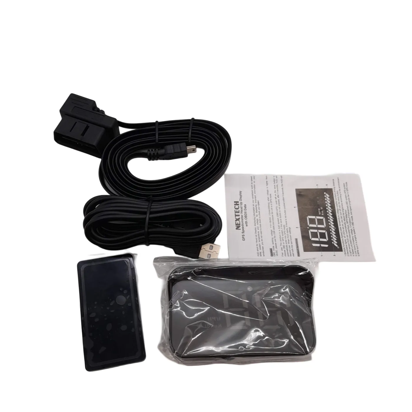Nextech GPS/OBD II Speedometer Head Up Display – As New In Box (WL)
