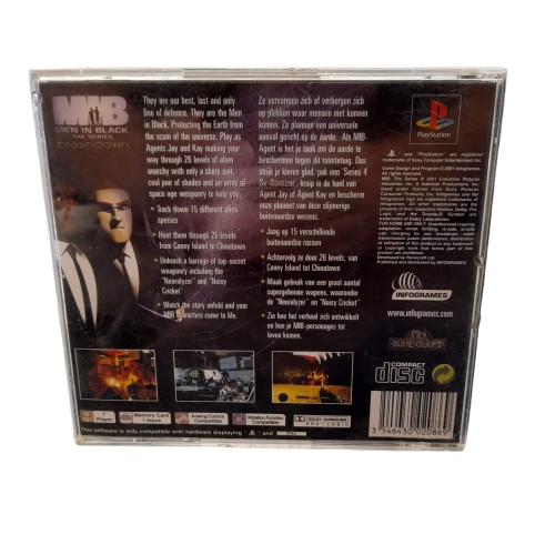 Men in Black Crashdown PS1 Game (GE)
