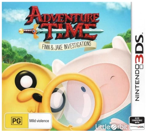 NINTENDO 3DS Adventure Time – Finn + Jake Investigations, Excellent USED Condition, With Case + Manual (CP)