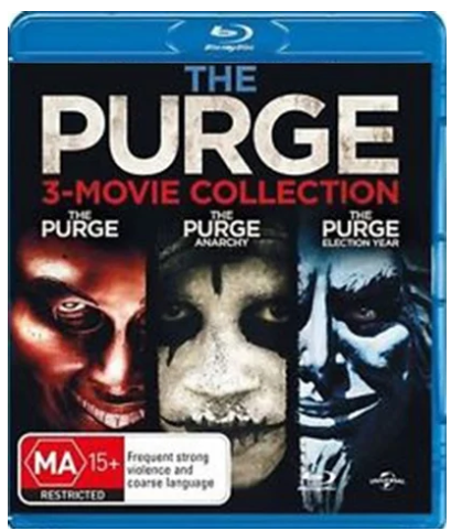 The Purge 3-Movie Collection Blu Ray – Very Good Condition